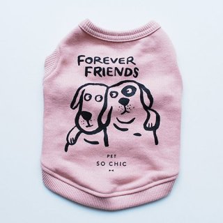 PET SO CHIC - FOREVER FRIENDS / TANK SWEAT / SMOKY PINK