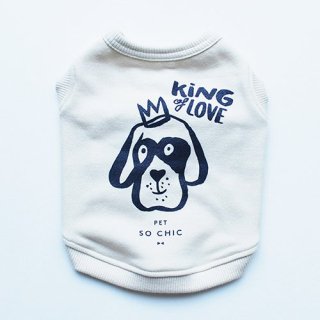 PET SO CHIC - KING OF LOVE / TANK SWEAT / OFF WHITE