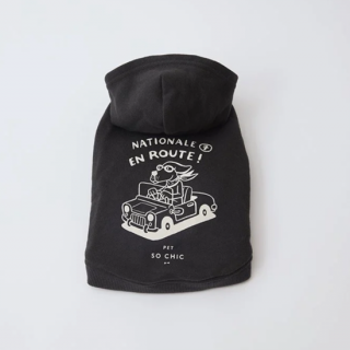 PET SO CHIC - ROUTE 7 HOODIE JACKET / CHARCOAL