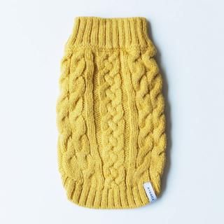 HYGGELE - CABLE KNIT / MUSTARDPaddy)