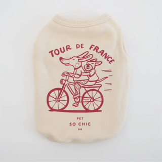 PET SO CHIC - TOUR DE FRANCE WARM TANK / OFF WHITE