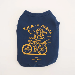 PET SO CHIC - TOUR DE FRANCE WARM TANK / INDIGO
