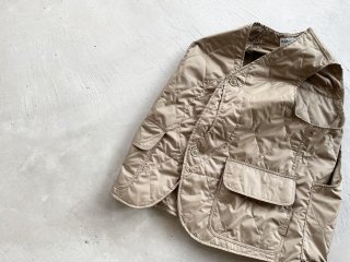 SASSAFRAS ササフラス / Garden Tough Vest polyester quilting dark khaki