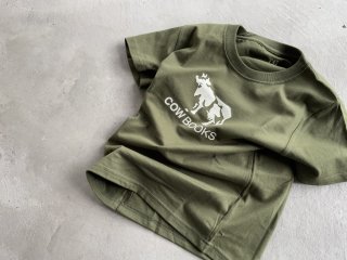COWBOOKS カウブックス / KIDS T-shirts green × ivory