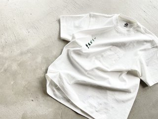 MOUNTAIN RESEARCH マウンテンリサーチ / PKT. Tee white × green
