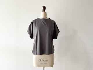 handvaerk ハンドバーク / 60/2 Cap Sleeve T-Shirt Carbon