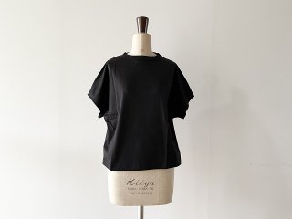 handvaerk ハンドバーク / 60/2 Cap Sleeve T-Shirt Black