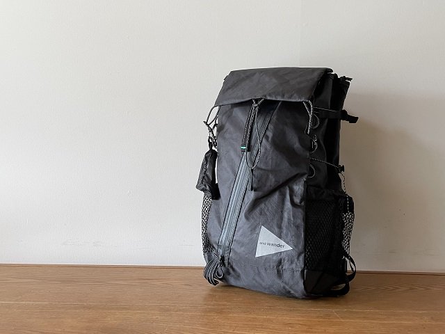 and wander アンド ワンダー / ECOPAK 30L backpack black - SALT