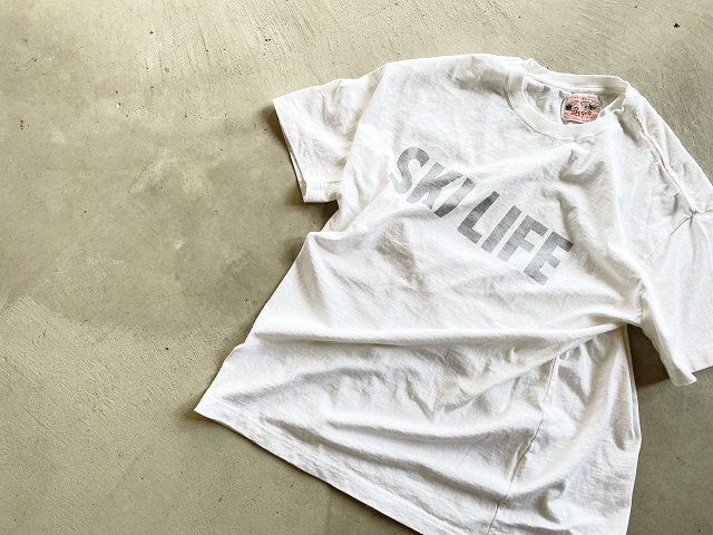 BOGEN ボーゲン / SKI LIFE Tee white - SALT