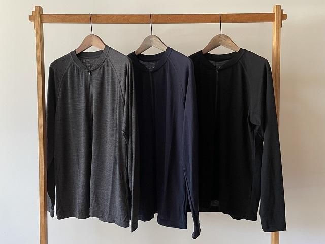 山と道 / 100% Merino Light Long Sleeve Zip 在庫あり - SALT