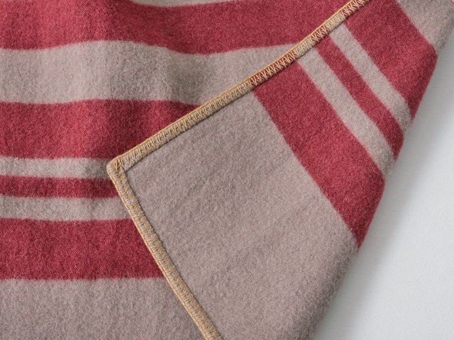 HORSE BLANKET RESEARCH / Horse Blanket 1/2 gray × burgundy - SALT