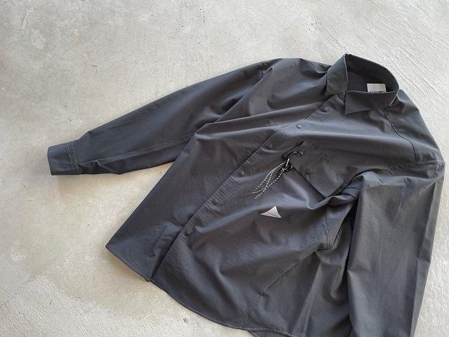 and wander アンド ワンダー / dry breathable LS shirt