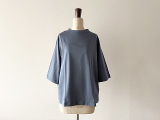 handvaerk ϥɥС / Bottle Neck 3/4 Sleeve T-Shirt cobalt blue