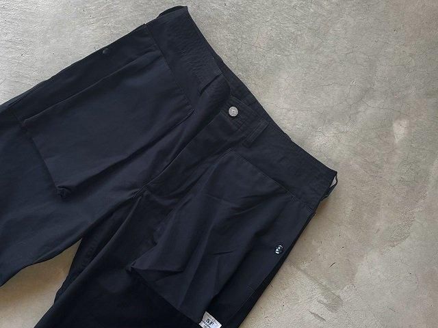 SASSAFRAS ササフラス / Digs Crew Pants 4/5 black - SALT