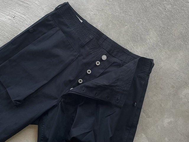 SASSAFRAS ササフラス / Digs Crew Pants 4/5 black - SALT