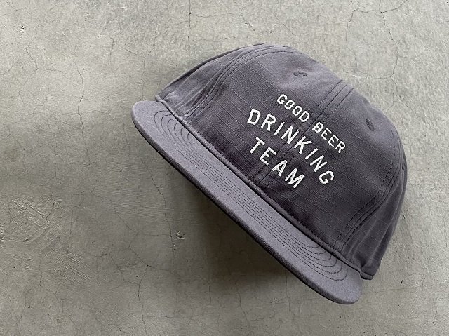 TACOMA FUJI RECORDS / GOOD BEER DRINKING TEAM Cap charcoal - SALT