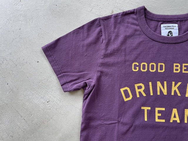 TACOMA FUJI RECORDS / Good Beer Drinking Team Tee, designed by Shuntaro  Watanabe grape - SALT