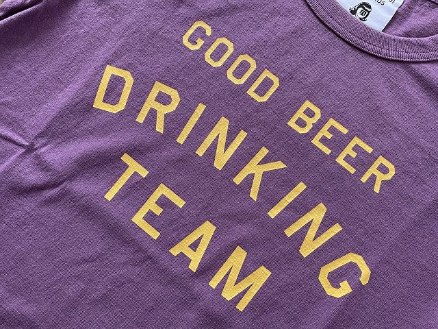 TACOMA FUJI RECORDS / Good Beer Drinking Team Tee, designed by Shuntaro  Watanabe grape - SALT