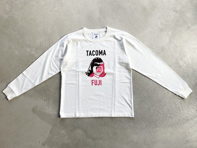 TACOMA FUJI RECORDS / TACOMA FUJI HANDWRITING LOGO LS Tee white - SALT