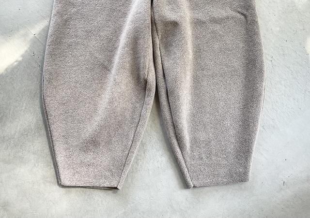 ALWEL フリース ペグパンツ　モカ ALWEL オルウェル / Fleece Peg Pants mocha - SALT