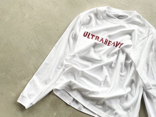 ULTRA HEAVY / Classic Logo L/S Tee white