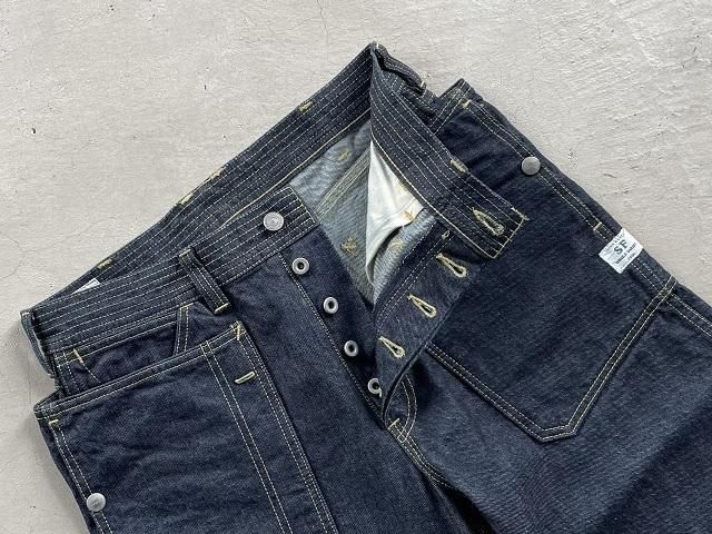 SASSAFRAS ササフラス / Fall Leaf Pants 13.5oz Denim - SALT