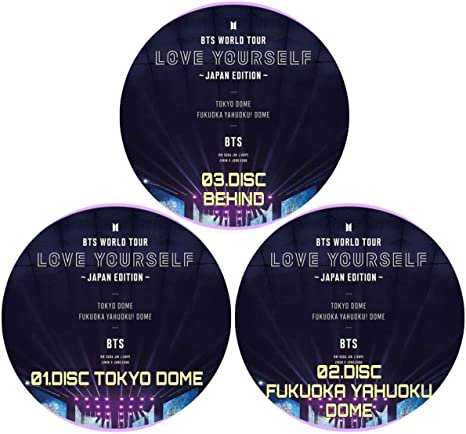 BTS DVD (WORLD TOUR LOVE) JAPAN TOKYO 東京 福岡 日本 3枚