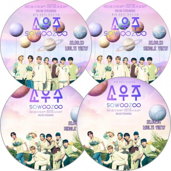 BTS DVD SOWOOZOO 1-2DAY 4枚SET MAIN,MULTI VIEW 日本語字幕あり　シングル、マルチ ソウジュコン -  rara-kpop