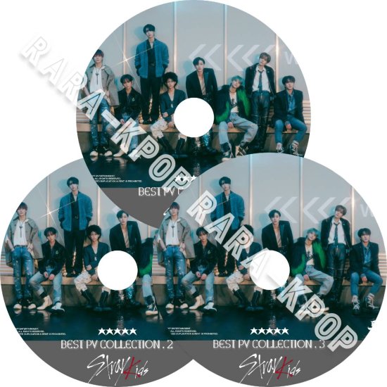 STRAY KIDS DVD スキズ 新曲 ベスト曲 2023 BEST PV 1-3 3枚組 S-Class CASE 143 MANIAC  Thunderous Back Door ストレイキッズ - rara-kpop