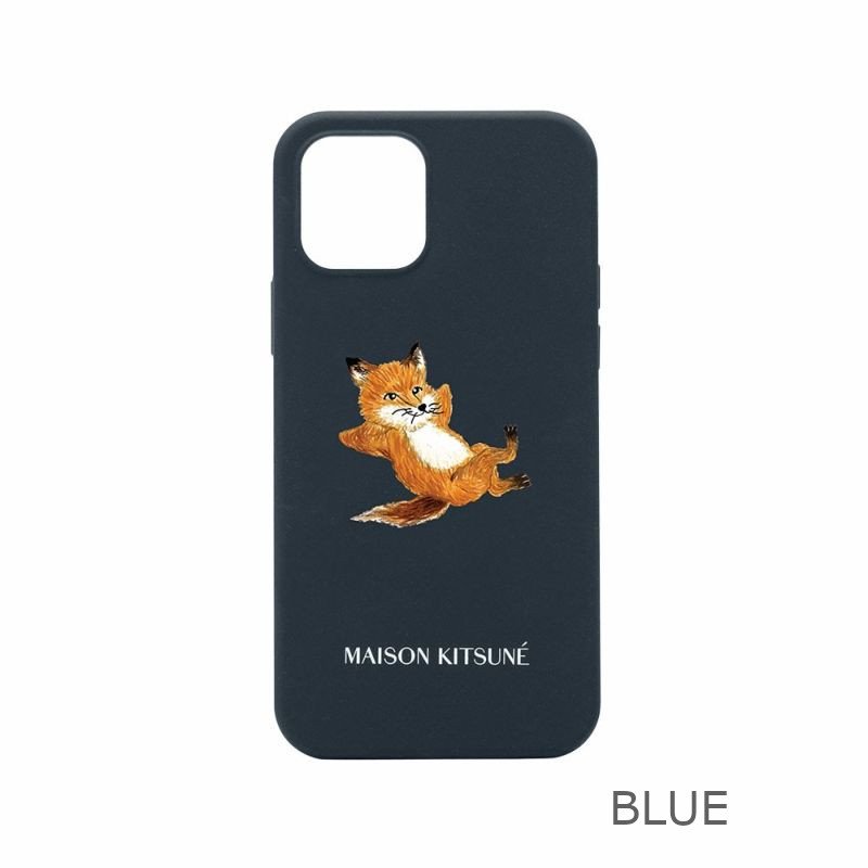 【ブラック】メゾンキツネ CHILLAX FOX iPhone12ケース