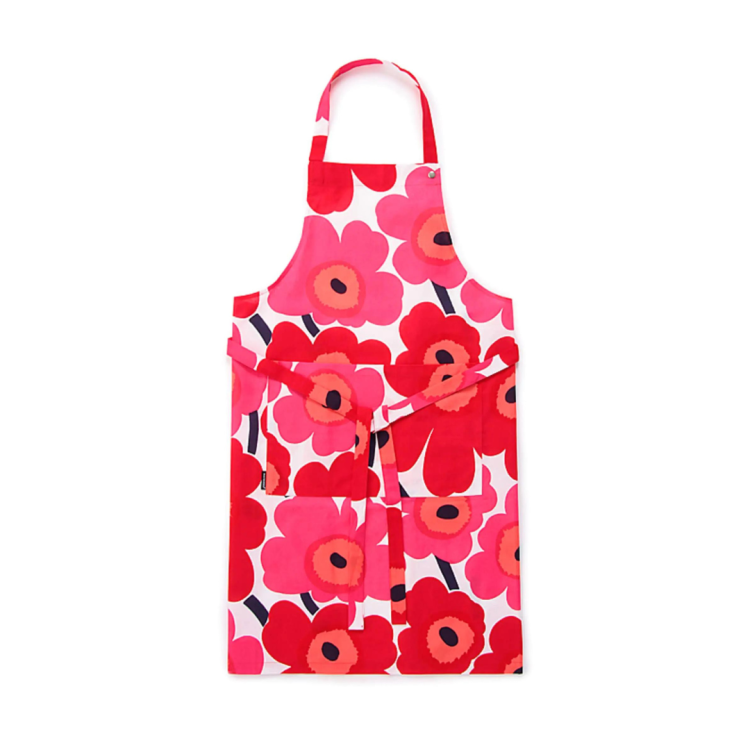 marimekko マリメッコ Pieni Unikko ウニッコ エプロン ピンク