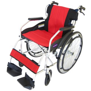 カドクラ 車椅子 車いす 車イス 軽量 コンパクト 自走式 スポーツ ノーチラス レッド H101-RD カドクラ Mサイズ