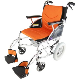 介助用車椅子　リーフ・オレンジ　品番F101-O
