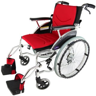 自走用車椅子　ビーンズ・レッド　品番F102-R