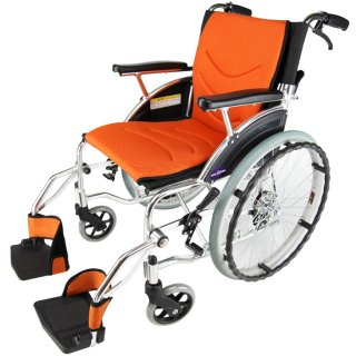 自走用車椅子　ビーンズ・オレンジ　品番F102-O