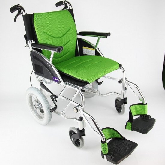 カドクラ 介助用車椅子 リーフ・ライム 品番F101-G