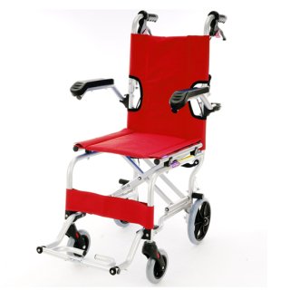 簡易型車椅子　ネクスト　ローズレッド　品番A501-AR