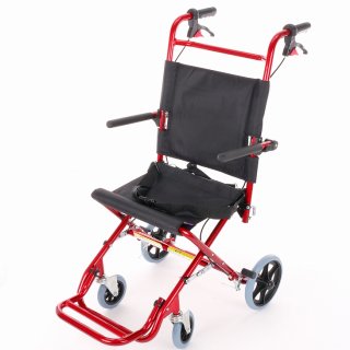 簡易型車椅子　快飛ee！カットビー　キャンディーレッド　品番E101-AR