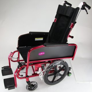 リクライニング用車椅子　アポロン レッド　品番A801-RD
