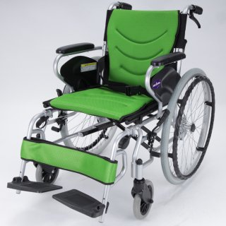 自走用車椅子　ペガサス　ライム　品番F401-Ｌ