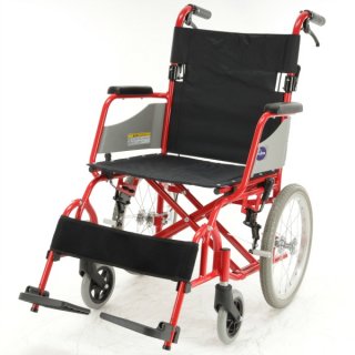 介助用車椅子　アカシア・レッド　品番H201-RD