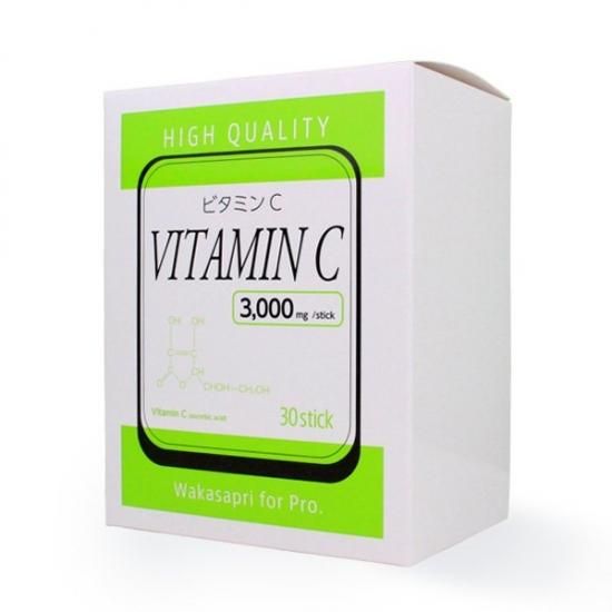ワカサプリ for pro ビタミンC+D 2箱 ワカサプリ for pro 高濃度ビタミンC 3,000mg(30包)