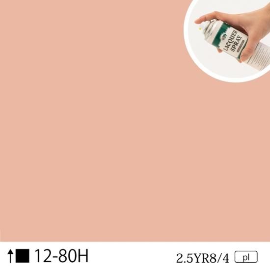 ラッカースプレー作成12-80H 2.5YR8/4 - 日塗工番号・マンセル値