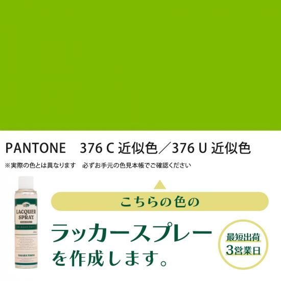 ラッカースプレー作成 PANTONE 376C 近似色／PANTONE 376U 近似