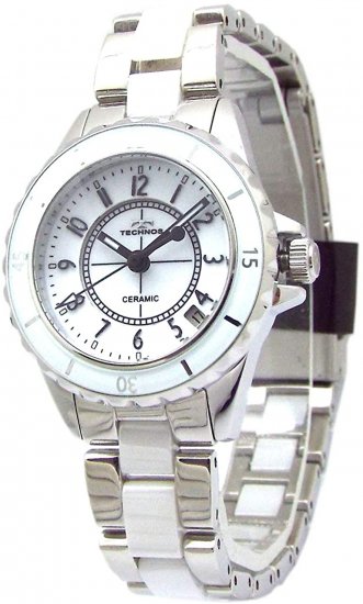 TECHNOS テクノス レディース 腕時計 セラミック ホワイトダイヤル