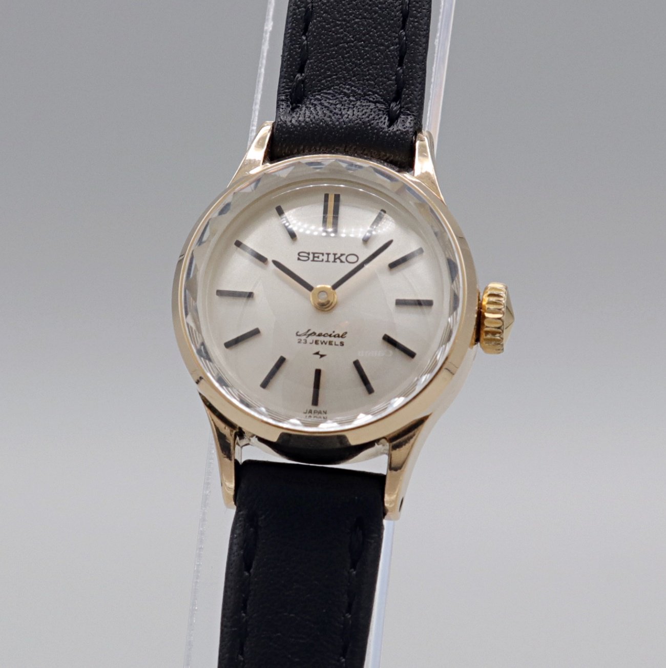 SEIKO レディース腕時計 アンティーク カットガラスGF 手巻き腕時計