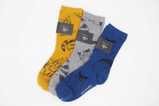 【松尾ミユキ】ソックス｜G.M.S Cat socks