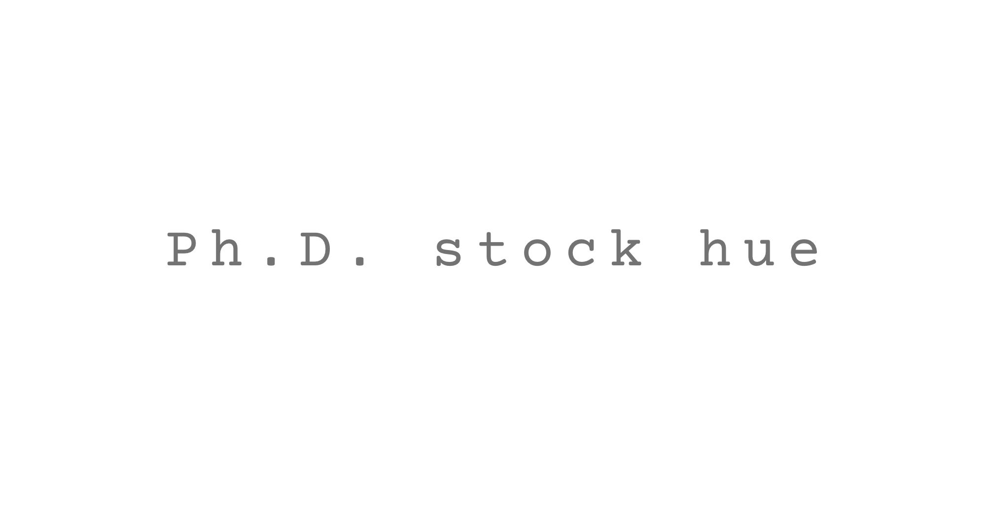 Ph.D. stock hue