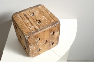 wooden dice vintage from Finland |  