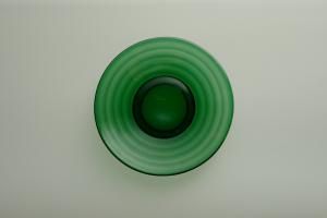 aino aalto  Bolgeblick plate 14cm green 30's karhula